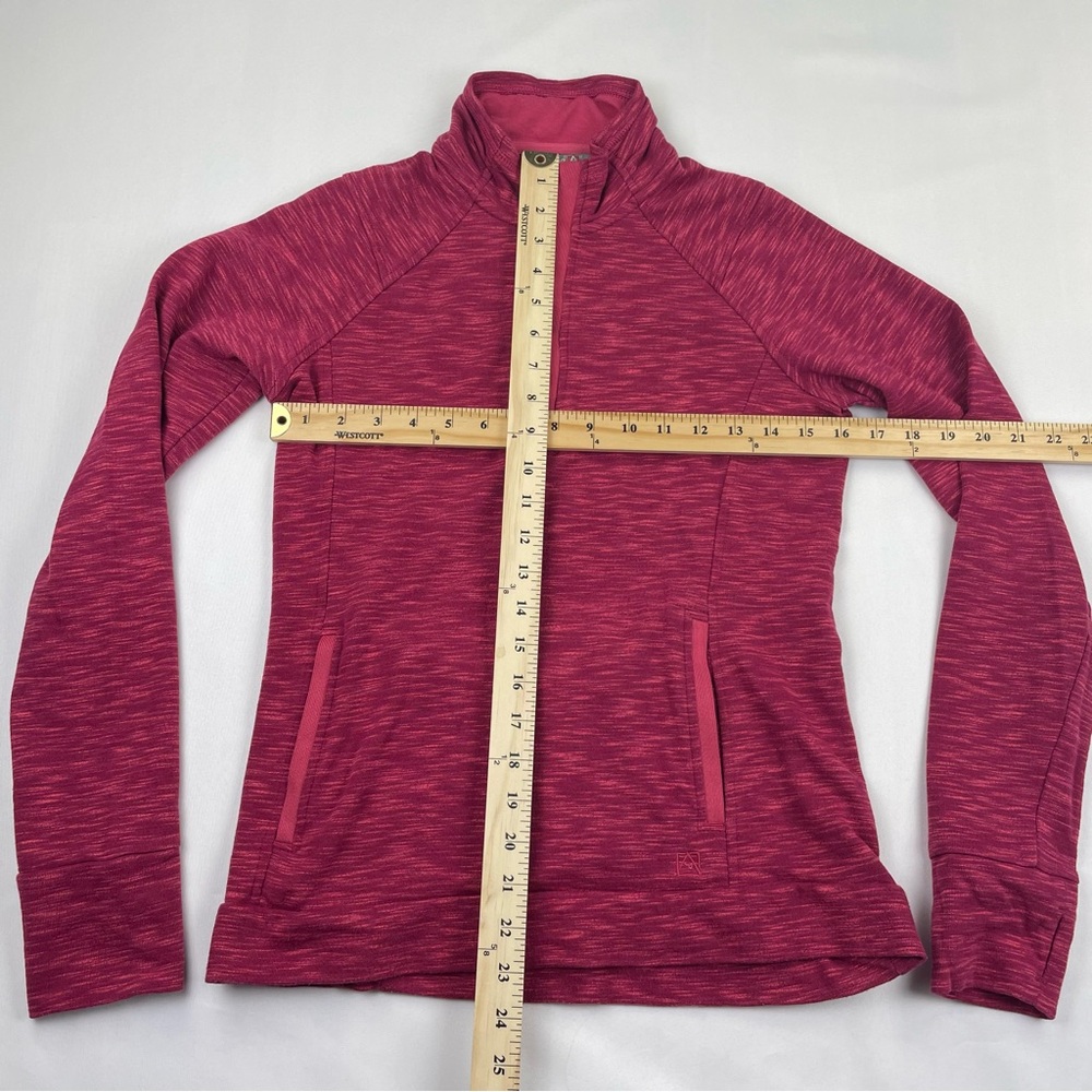 Avalanche Sweatshirt Womens Small Pink Two Tone 1/4 Button Pullover Jacket - Picture 5 of 9